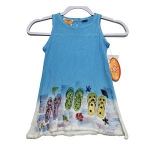 Raya Sun Spring Summer Midi Dress Swimsuit Cover Girls Size 4T